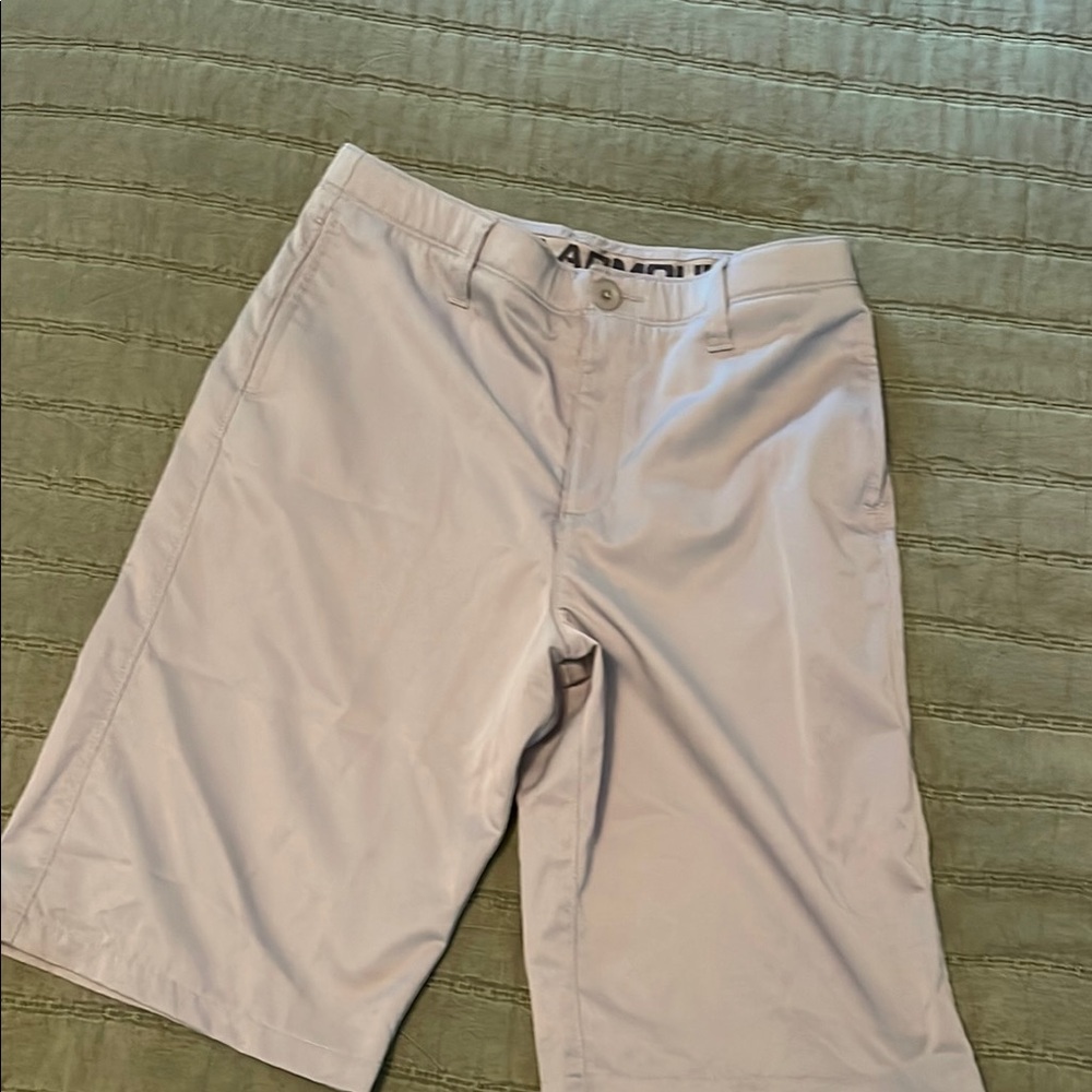 Under Armour Men's Light Gray Flat Front Shorts